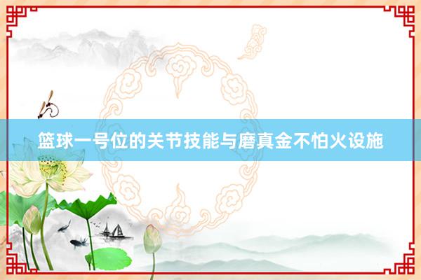 篮球一号位的关节技能与磨真金不怕火设施